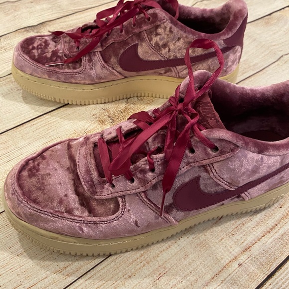 crushed velvet nike air force 1